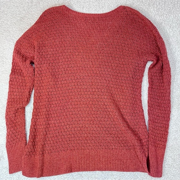 American Eagle Outfitter Rust Colored crew neck lightweight sweater size small - Picture 8 of 12